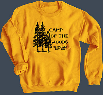 Camp of the Woods summer camp t-shirt